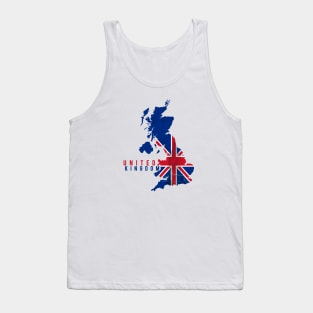 United Kingdom Map Tank Top